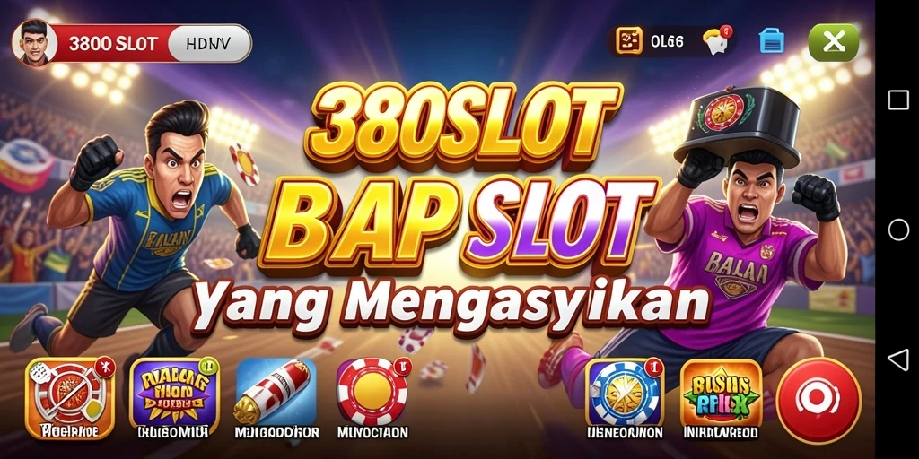 Screenshot gameplay Racing 380SLOT yang menegangkan dan penuh aksi.