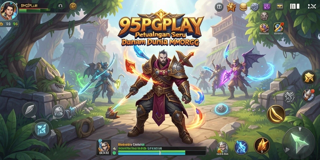 Tampilan menarik gameplay MMORPG 95PGPLAY dengan aksi seru.