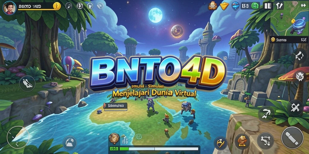 Screenshot gameplay BENTO4D yang menunjukkan kreasi dunia virtual yang menarik.