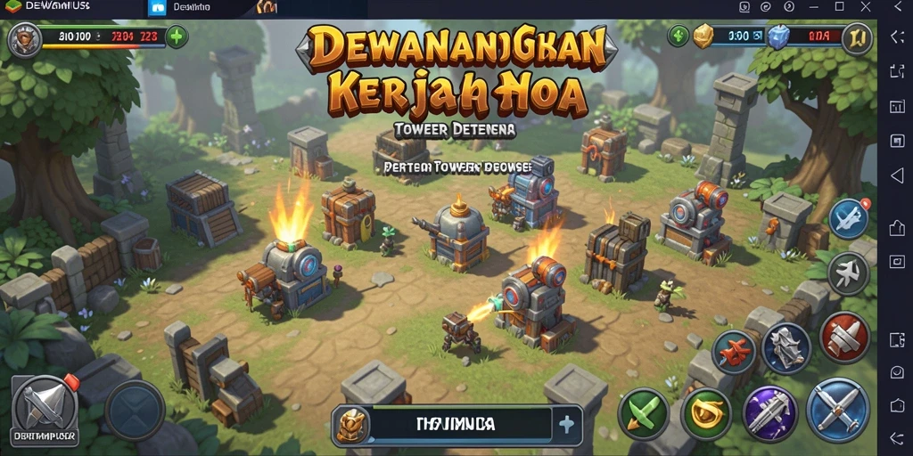 Gameplay DEWANUSA yang menarik dan menantang dalam Tower Defense.