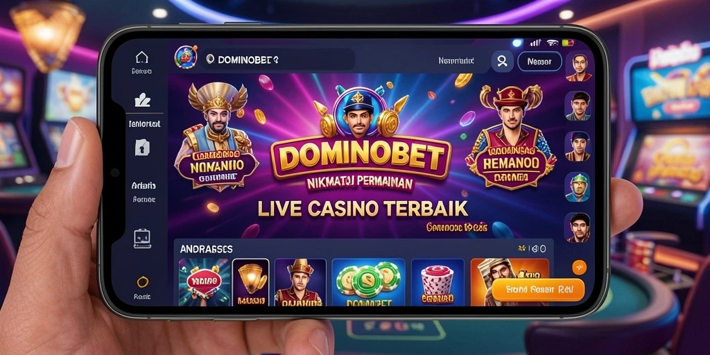 Screenshot gameplay Live Casino seru di DOMINOBET.