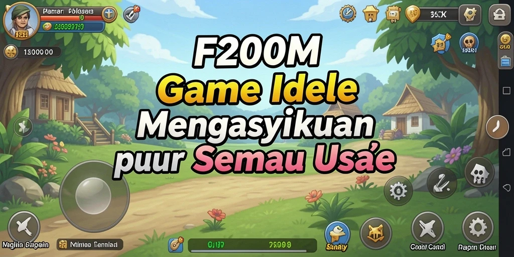 Tampilan gameplay F200M yang seru dan interaktif dalam kategori Idle.
