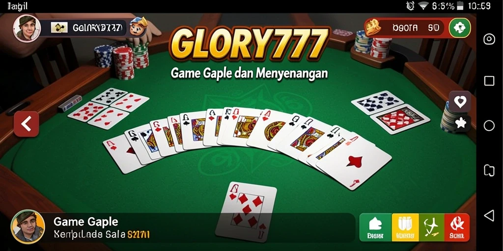 Tampilan gameplay seru dan interaktif di GLORY777.