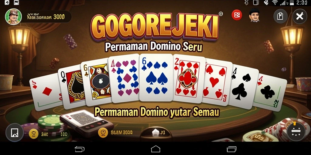 Screenshot GOGOREJEKI menampilkan serunya permainan Domino online.
