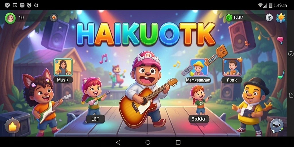 Tampilan gameplay HAIKUOTK yang menarik dan interaktif.