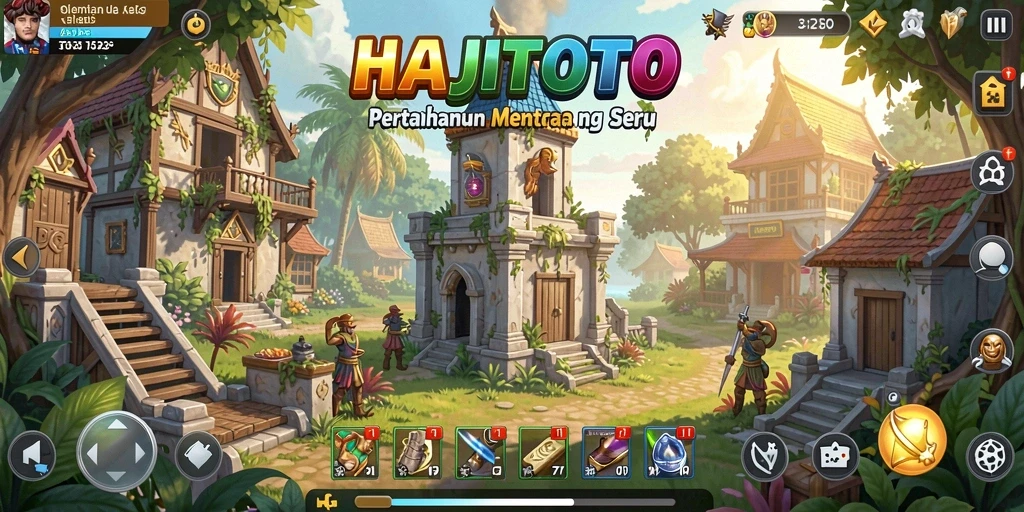 Tampilan menarik dari gameplay Tower Defense HAJITOTO.