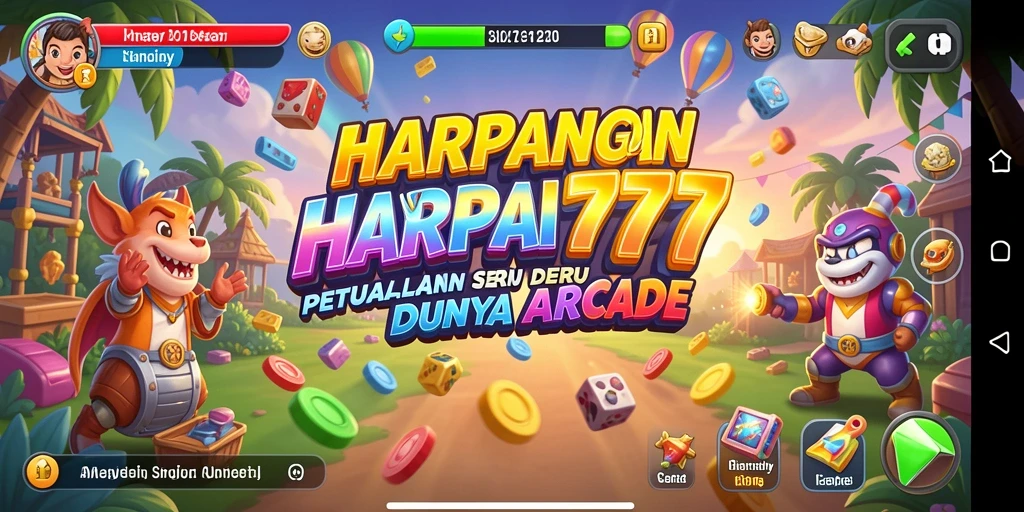 Screenshot menunjukkan aksi seru dalam gameplay HARAPAN777.