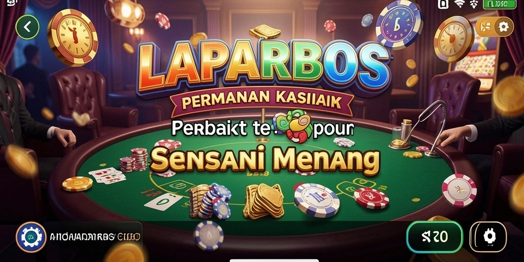 Screenshot LAPARBOS menampilkan antarmuka permainan kasino yang menarik.