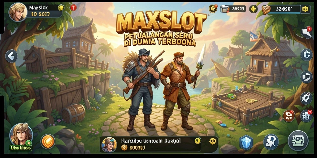 Screenshot menampilkan aksi seru dalam gameplay Open World MAXSLOT.