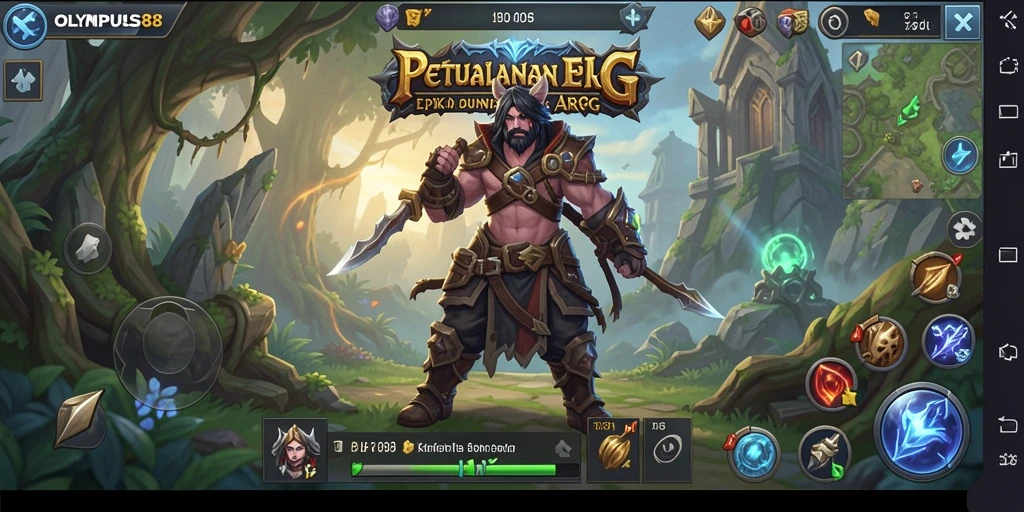 Tampilan gameplay menarik OLYMPUS88 dengan pertarungan yang dinamis dan karakter beragam.