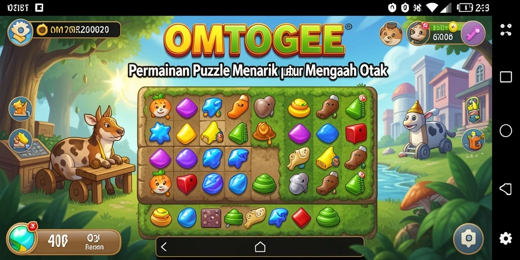 Tampilan gameplay menegangkan dalam OMTOGEL yang penuh teka-teki.