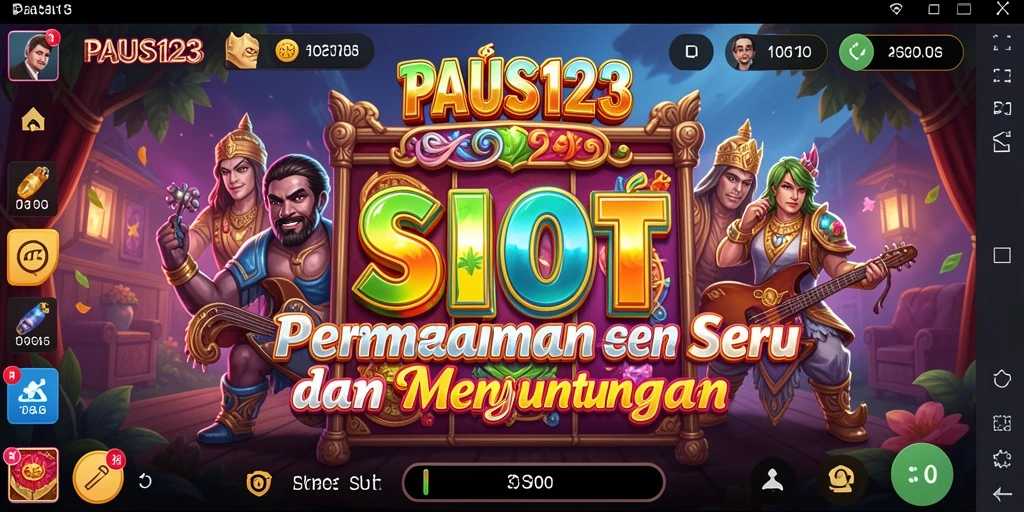 Tampilan gameplay PAUS123 yang menarik dan penuh warna.