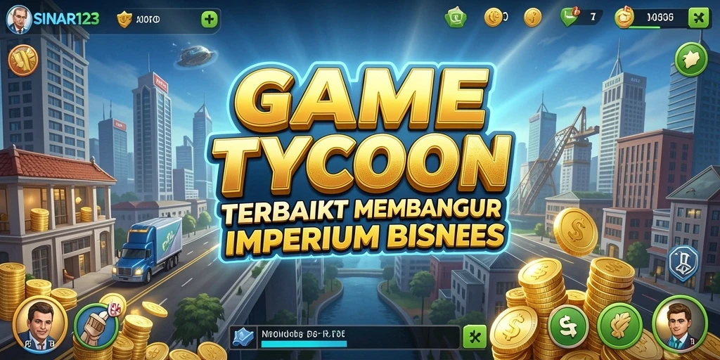 Screenshot menampilkan gameplay seru dalam mengelola bisnis di SINAR123.