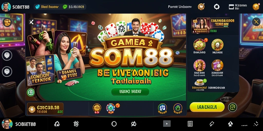 Tampilan gameplay Live Casino SOBET88 dengan dealer profesional dan permainan seru.