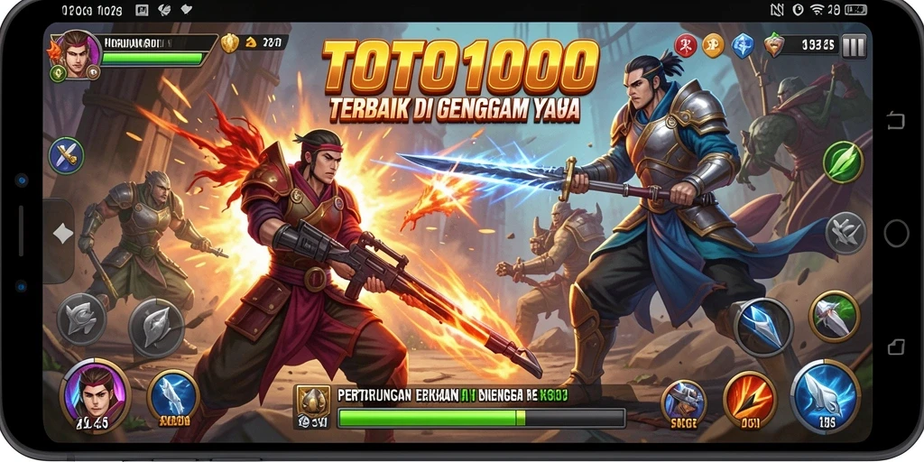 Gameplay menegangkan dalam TOTO1000 dengan aksi bertarung yang intens.