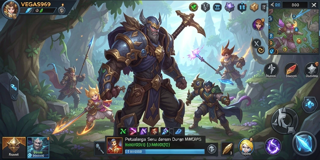 Tampilan gameplay mendalam dalam <strong>VEGAS969</strong> yang menampilkan petualangan epik dan pertarungan seru.