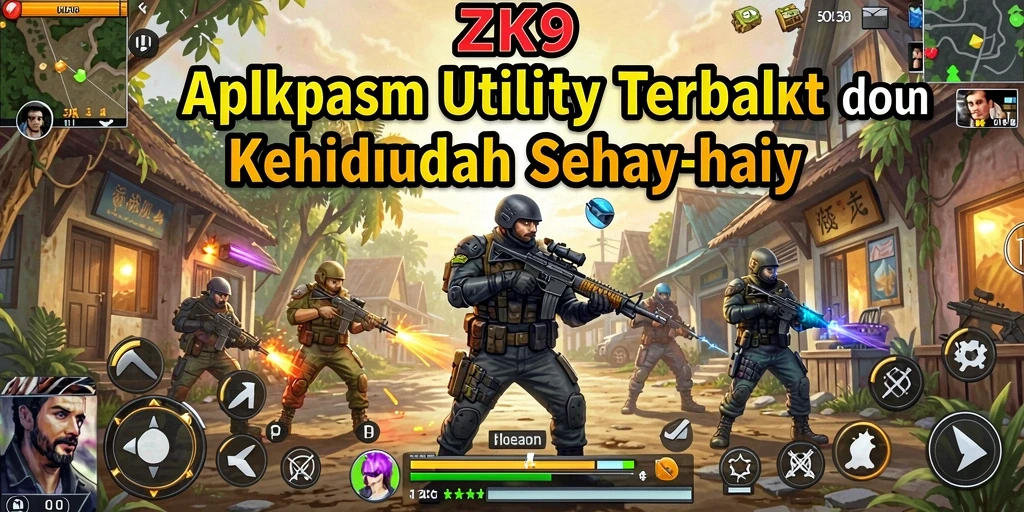 Tampilan aplikasi ZK9 dengan fitur-fitur Utility yang lengkap.